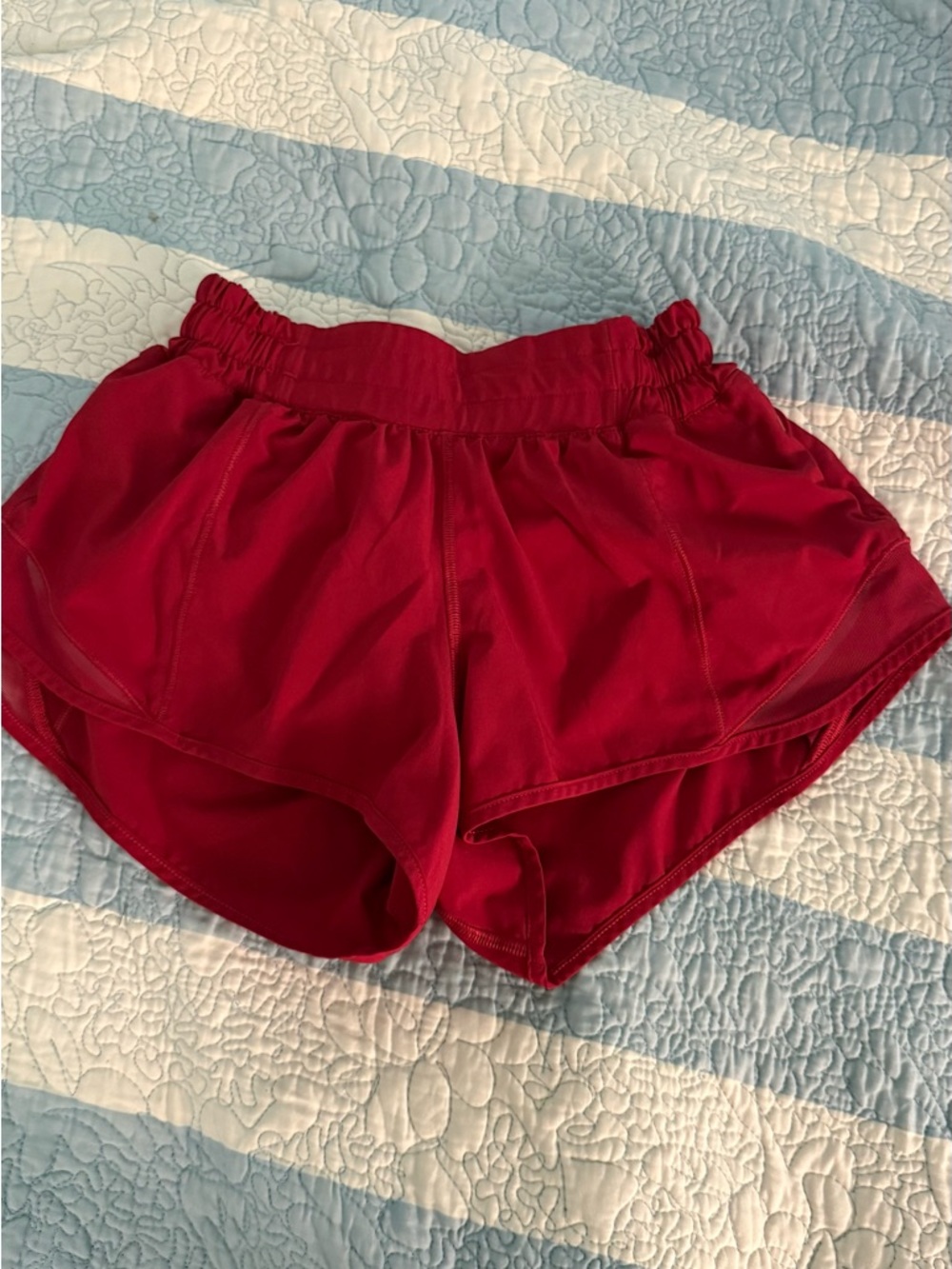 lululemon athletica Bright Red Running Shorts